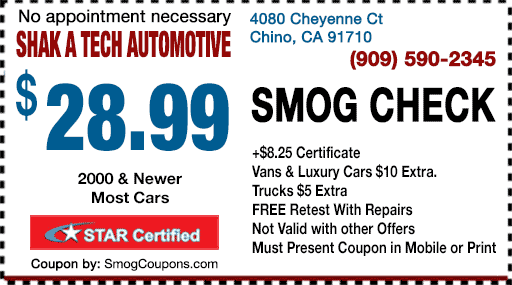 Smog Check Coupon